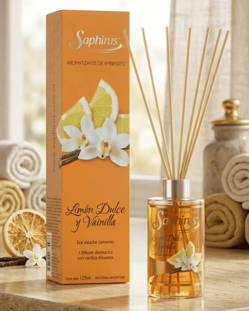 Difusor Limón Dulce y Vainilla 125 ml.