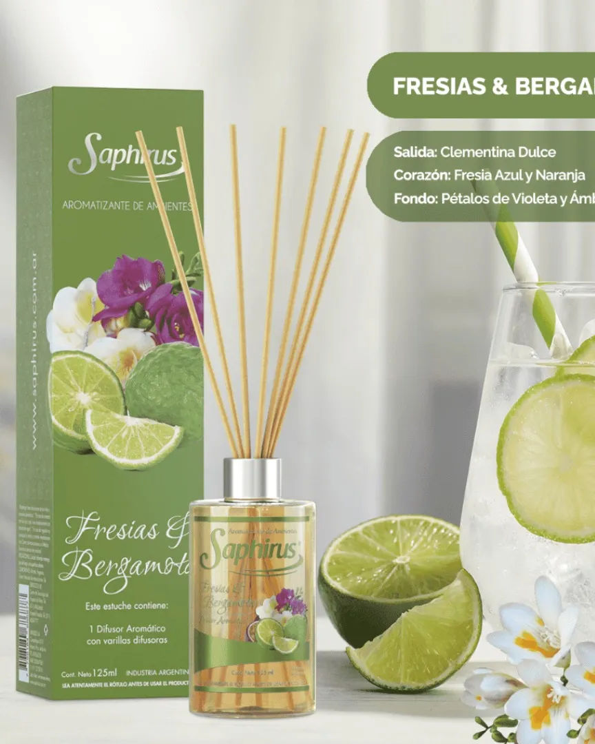 Difusor Fresias & Bergamota 125 ml.