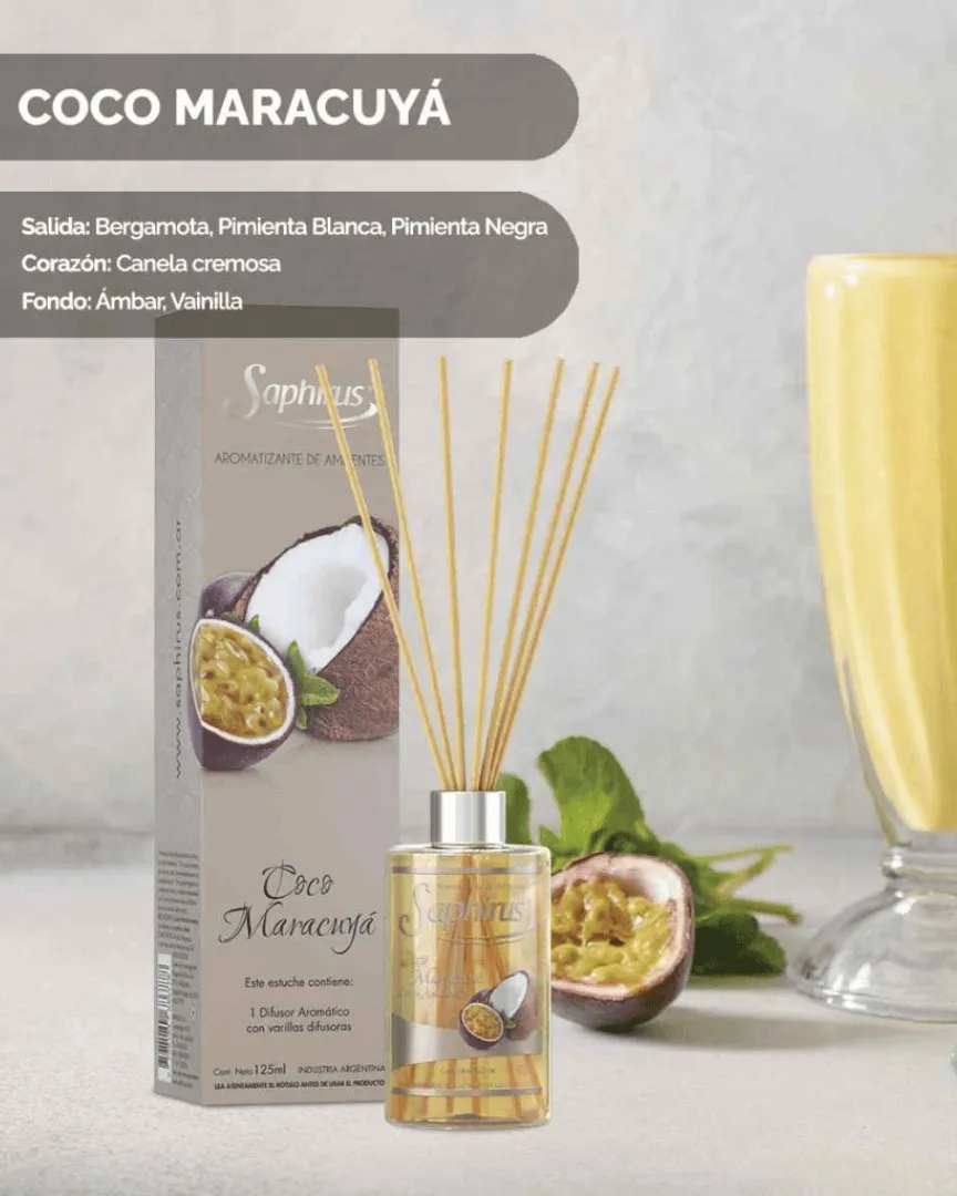 Difusor Coco Maracuyá 125 ml.