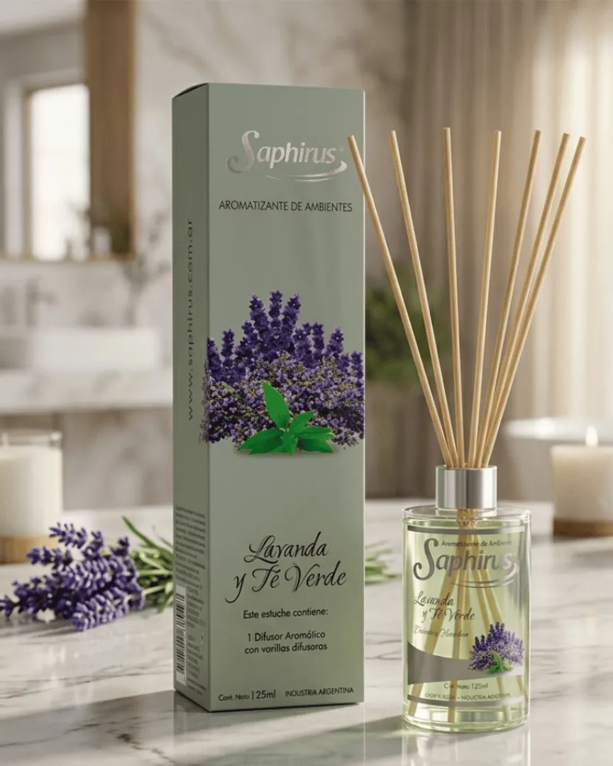 Difusor Lavanda y Te Verde 125 ml.